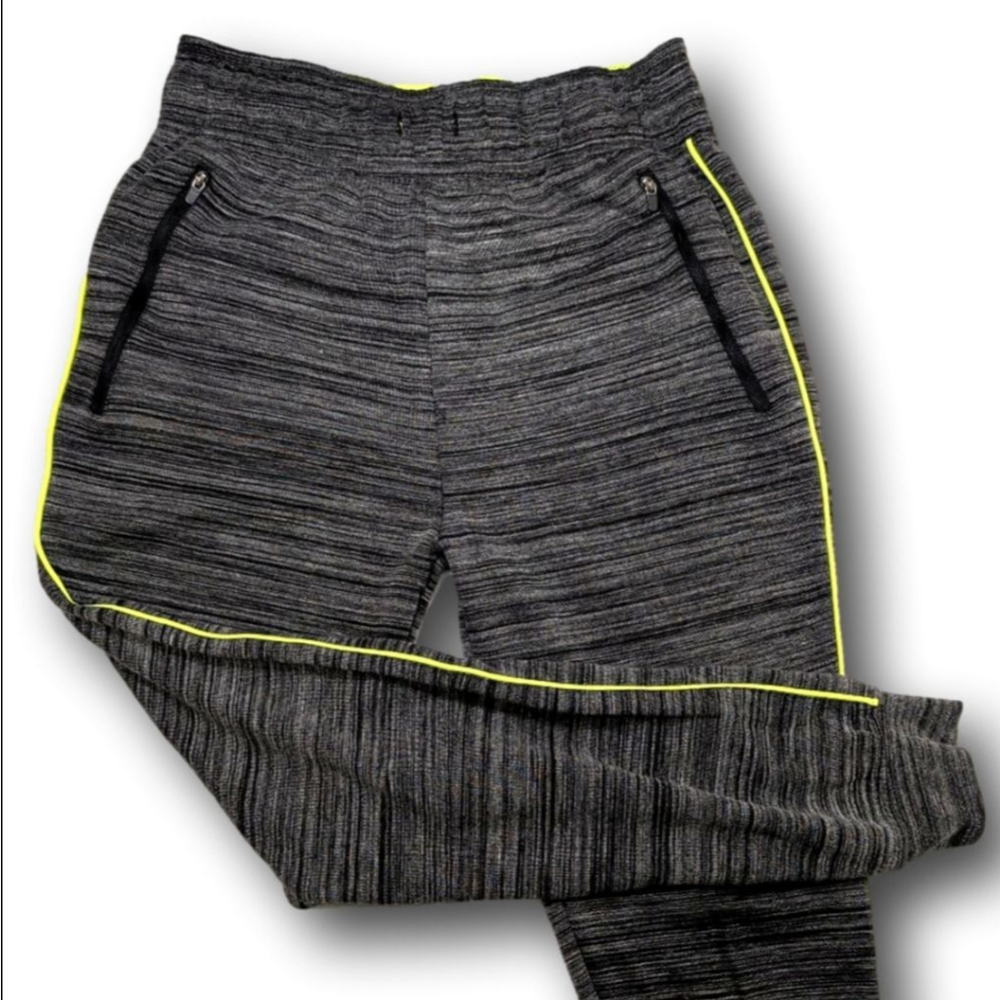Men's Rue21 Gray Neon Green Joggers Small